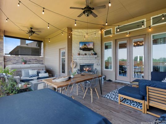 Exterior, Fireplace, Stone Walls