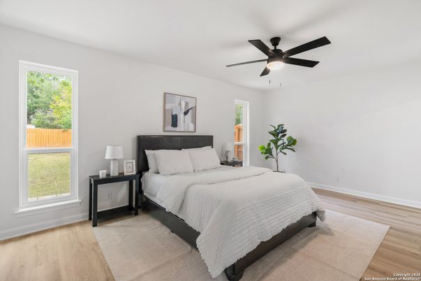 Bedroom, Interior, Wood Texture Flooring