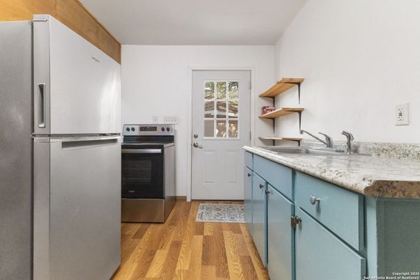 Interior, Kitchen, Wood Texture Flooring