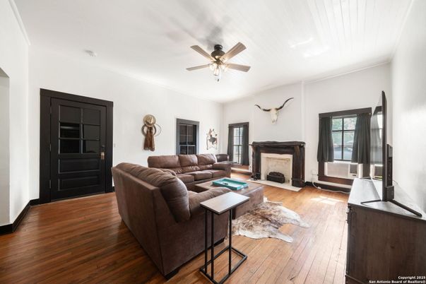 Fireplace, Interior, Living room, Wood Texture Flooring