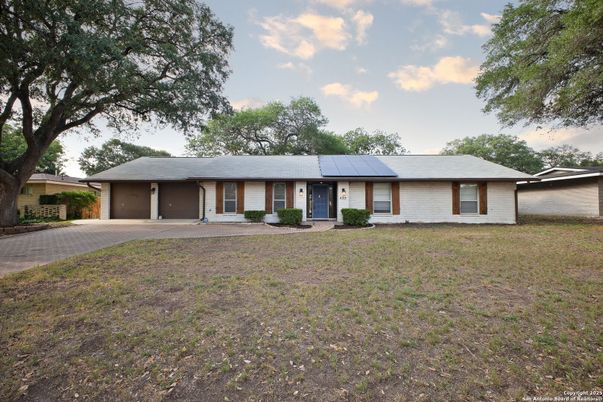 Attached, Backyard, Exterior, Facade, Solar Panels, Ranch