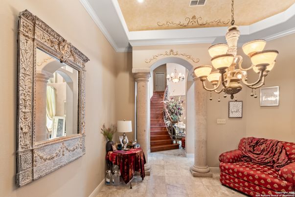 Chandelier, Interior, Recessed Lighting
