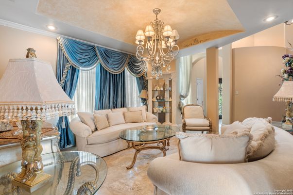 Chandelier, Interior, Living room, Recessed Lighting