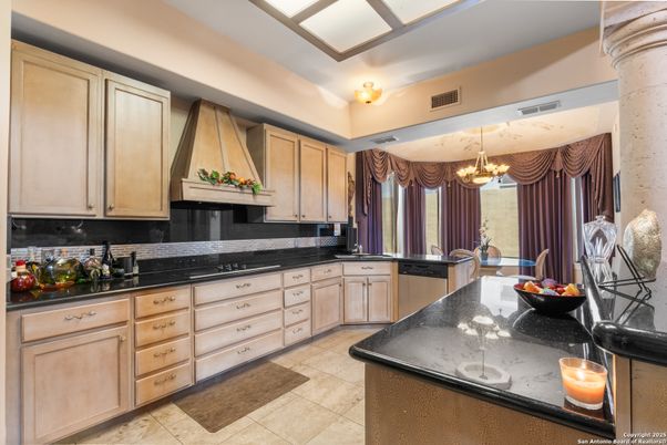 Chandelier, Interior, Kitchen, Recessed Lighting