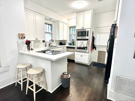 Interior, Kitchen, Wood Texture Flooring