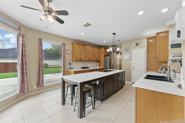 Chandelier, Interior, Kitchen, Recessed Lighting