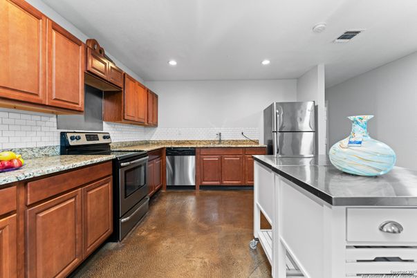 Interior, Kitchen, Recessed Lighting, Stainless Steel Appliances