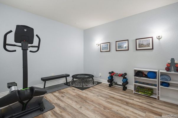 Fitness Equipment, Interior, Wood Texture Flooring