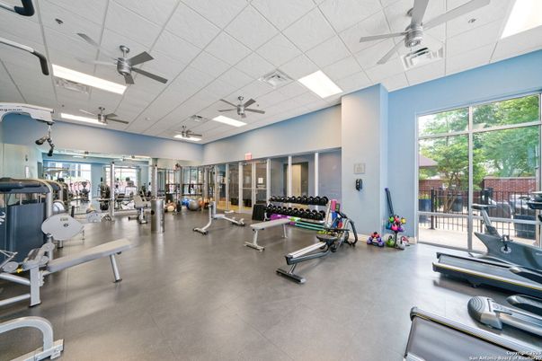 Fitness Equipment, Gym, Interior, Recessed Lighting