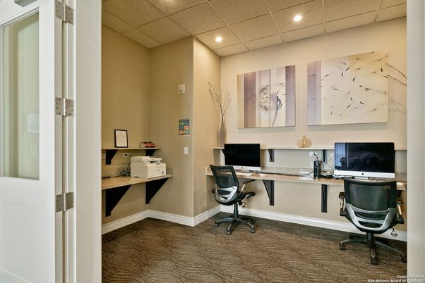 Home Office, Interior, Recessed Lighting
