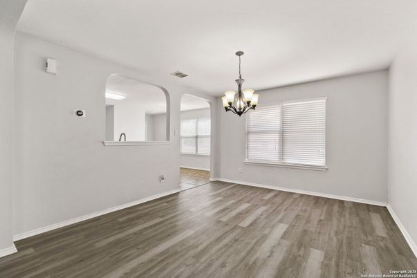 Chandelier, Empty room, Interior, Wood Texture Flooring
