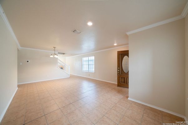 Empty room, Interior, Pendant Lights, Recessed Lighting
