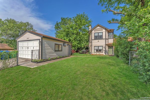 Backyard, Detached Garage, Exterior