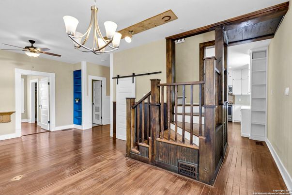 Chandelier, Interior, Recessed Lighting, Wood Texture Flooring