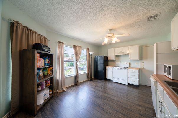 Interior, Kitchen, Wood Texture Flooring