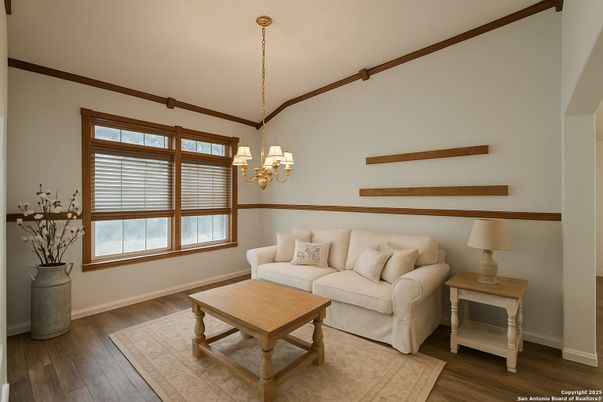 Chandelier, Interior, Living room, Wood Texture Flooring