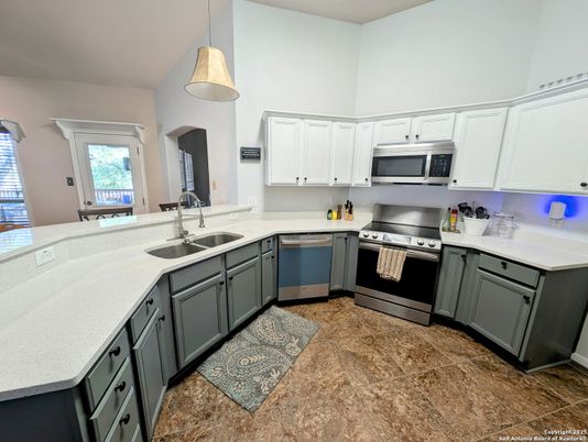 Interior, Kitchen, Pendant Lights, Stainless Steel Appliances