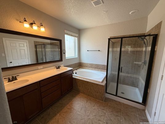 Bathroom, Dual Sink Vanities, Glass Shower, Interior