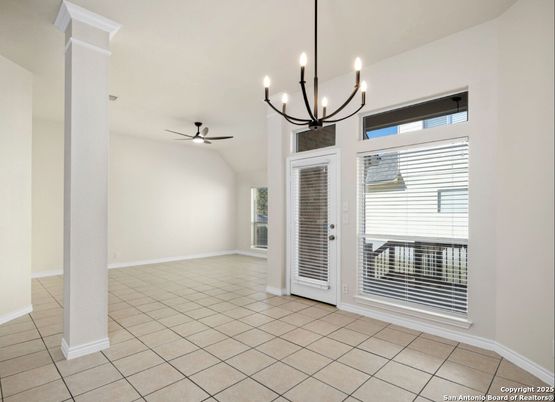 Chandelier, Empty room, Interior
