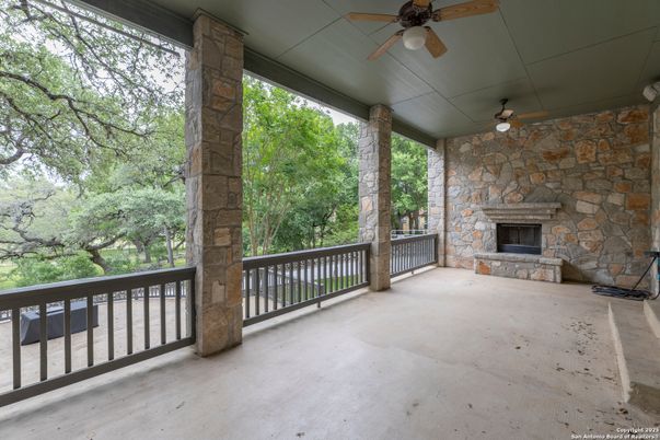 Exterior, Fireplace, Stone Walls