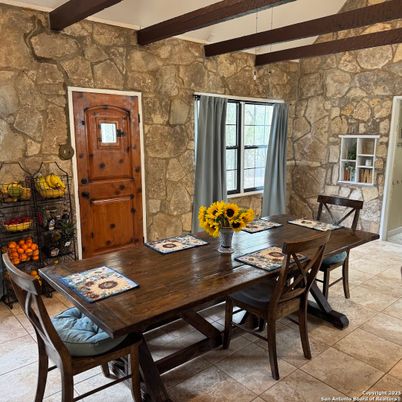 Dining room, Interior, Stone Walls, Wooden Beams