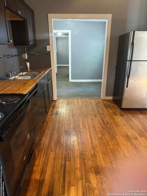 Interior, Kitchen, Wood Texture Flooring