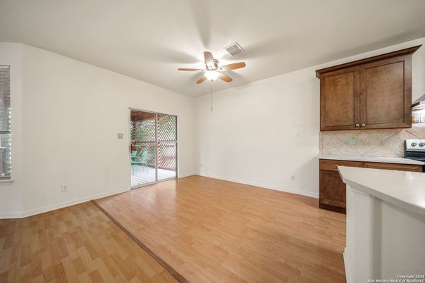Empty room, Interior, Kitchen, Wood Texture Flooring