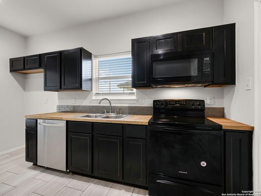Interior, Kitchen, Wood Texture Flooring