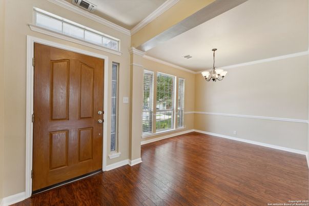 Chandelier, Empty room, Interior, Wood Texture Flooring