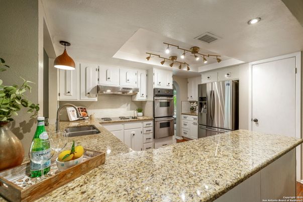 Interior, Kitchen, Recessed Lighting, Stainless Steel Appliances