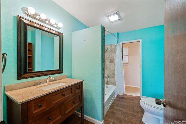 Bathroom, Interior, Wood Texture Flooring