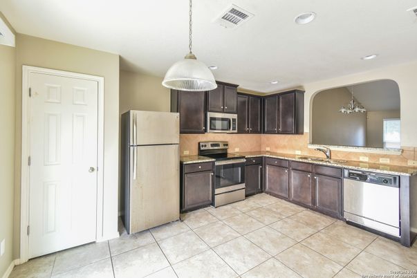 Interior, Kitchen, Pendant Lights, Recessed Lighting, Stainless Steel Appliances