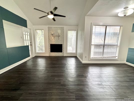 Empty room, Fireplace, Interior, Wood Texture Flooring