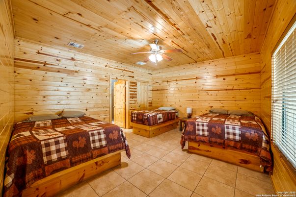 Bedroom, Interior, Wooden Ceilings, Wooden Walls