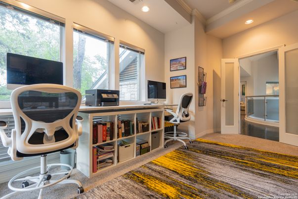 Home Office, Interior, Recessed Lighting