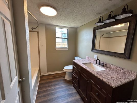 Bathroom, Dual Sink Vanities, Interior, Wood Texture Flooring