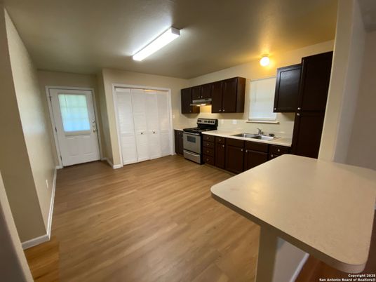 Interior, Kitchen, Wood Texture Flooring