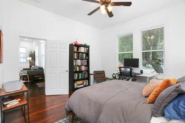 Bedroom, Home Office, Interior, Wood Texture Flooring