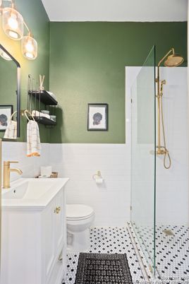 Bathroom, Glass Shower, Interior