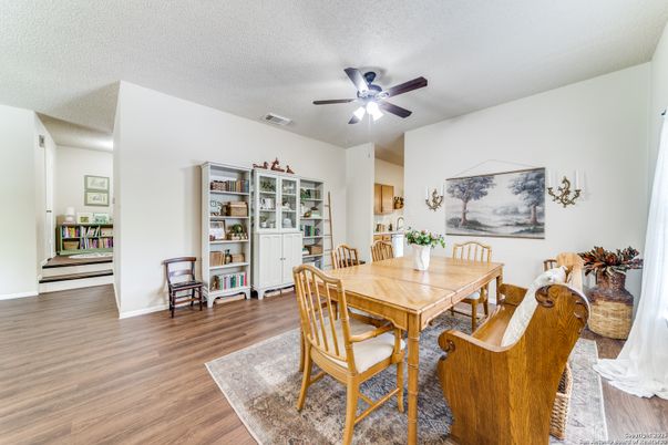 Dining room, Interior, Wood Texture Flooring