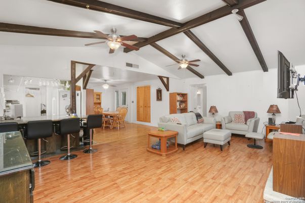 Dining room, Interior, Living room, Wooden Beams, Wood Texture Flooring