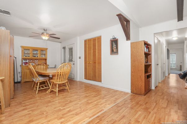 Dining room, Interior, Wood Texture Flooring