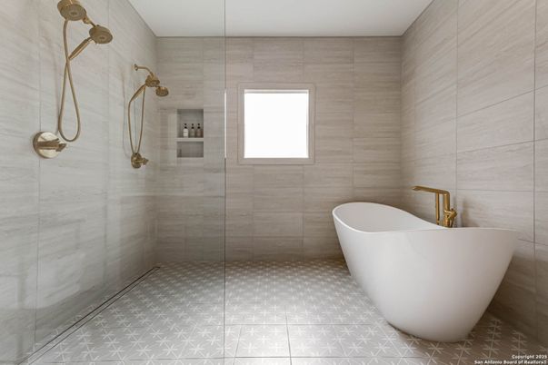 Bathroom, Free Standing Baths, Glass Shower, Interior