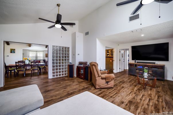 Dining room, Interior, Wood Texture Flooring