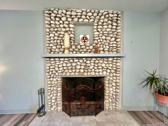 Fireplace, Interior, Wood Texture Flooring