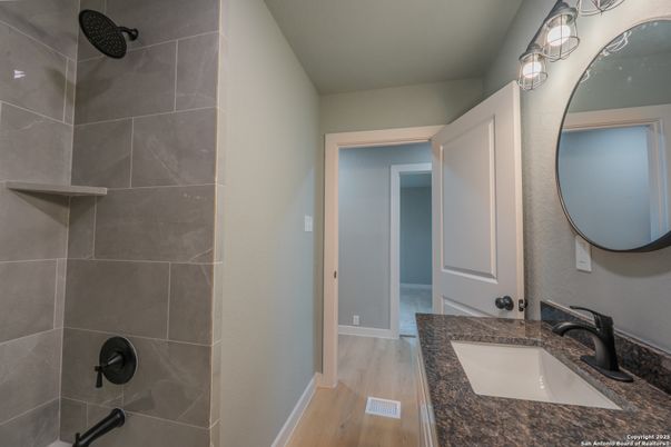 Bathroom, Interior, Wood Texture Flooring