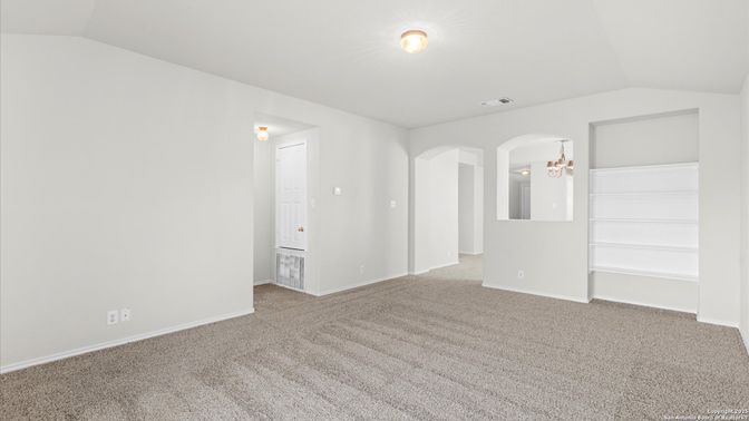 Chandelier, Empty room, Interior