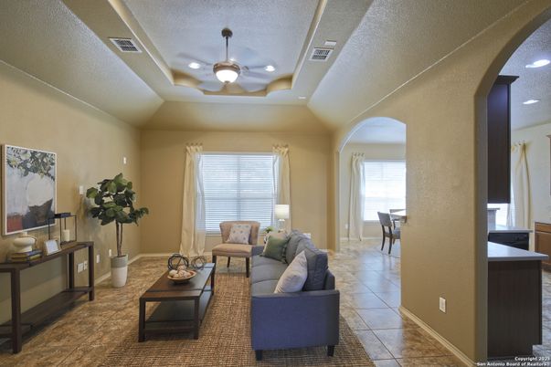 Interior, Living room, Recessed Lighting
