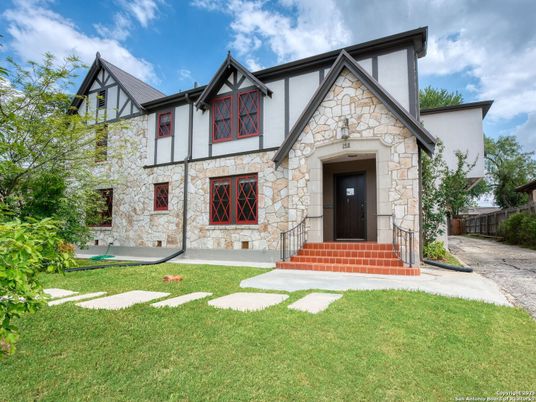 Backyard, Exterior, Facade, Tudor Revival