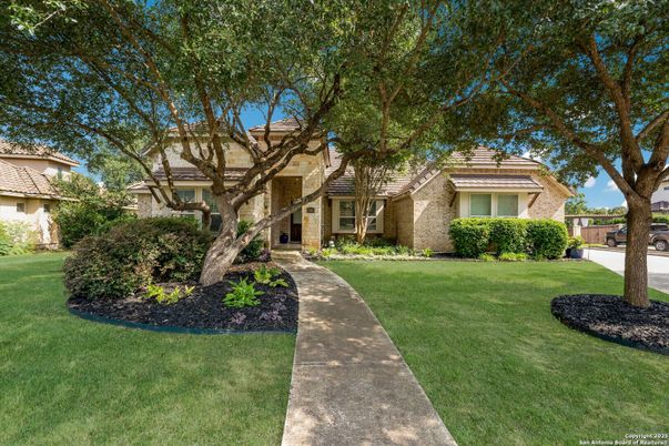 Backyard, Exterior, Facade, Brick Facade, Mediterranean